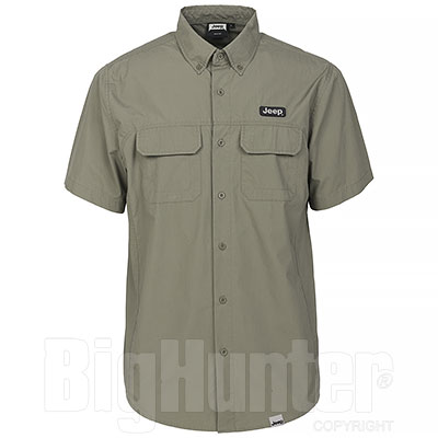 Camicia uomo Jeep ® Cotton Pockets Green original