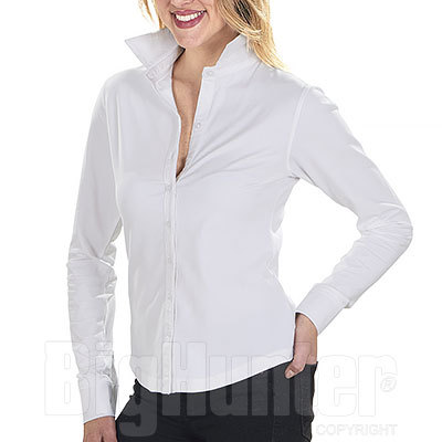 Camicia donna Elasticizzata Fit Stretch Top White