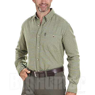 Camicia flanella uomo Beretta Cotton Flannel Light Green Beige 
