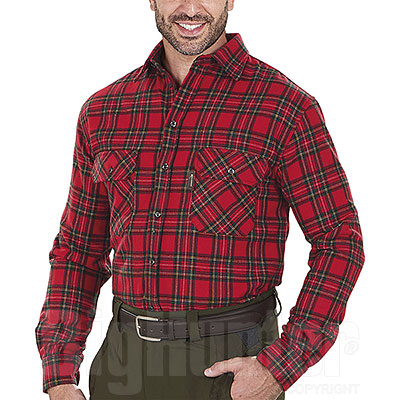 Camicia uomo Kalibro Winter Wool Check Red Green
