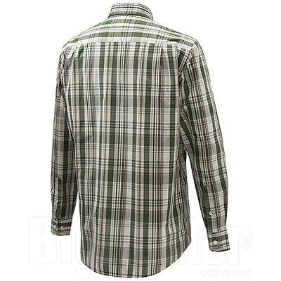 Camicia Beretta Wood Button Down Green Cream Check M/L