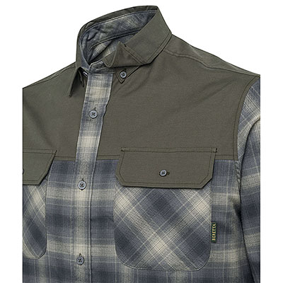 Camicia uomo Beretta Outpost Sage Green Check