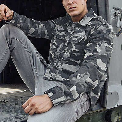 Brandit Camicia Vintage Grey Camo