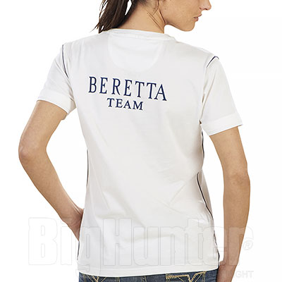T-Shirt Donna Team Beretta White Lady