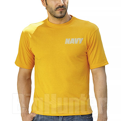 T-Shirt Navy Yellow Originale Americana