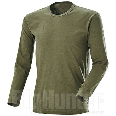 T-Shirt caccia Verde Manica Lunga 
