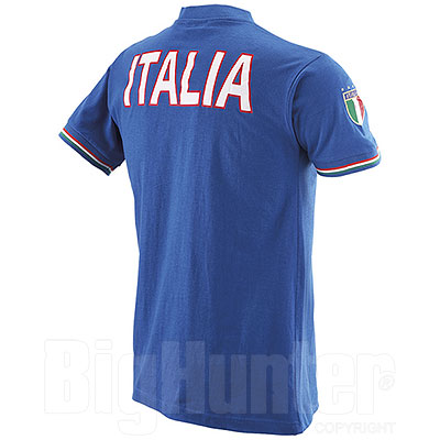 T-Shirt uomo Italia Collo a "V" Royal