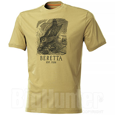 T-Shirt Beretta Woodcock Dark Tan 