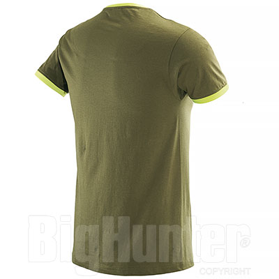 T-Shirt uomo Trendy Army Green-Yellow Fluo