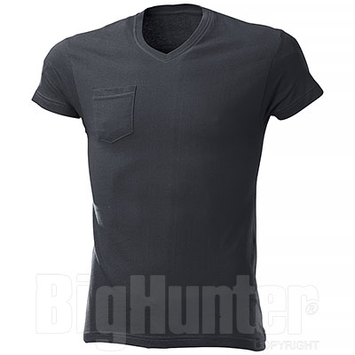 T-Shirt One Pocket Black
