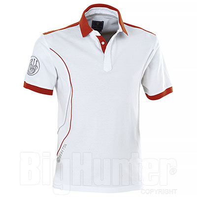 Polo Beretta Uniform Pro White-Red