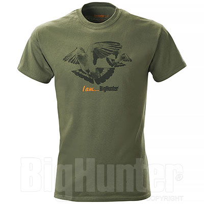 T-Shirt Colombaccio I am Big Hunter Green
