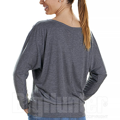 T-Shirt Donna Manica Lunga Dark Grey