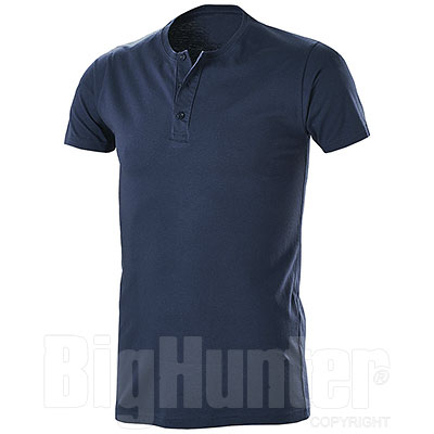 T-Shirt Serafino Blu Denim