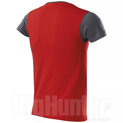 T-Shirt uomo Trendy Bicolor Red-Grey