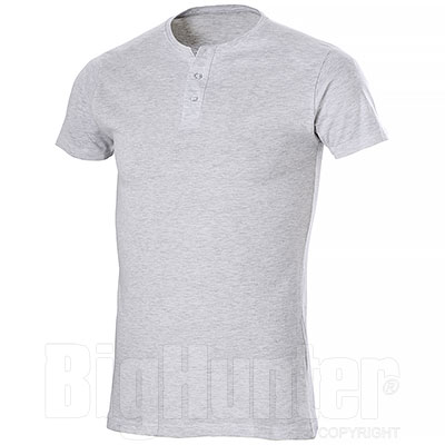 T-Shirt Serafino Grey Mélange