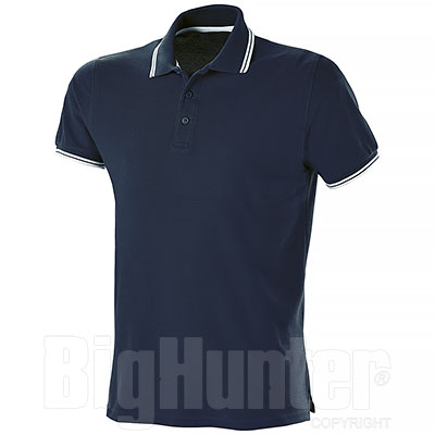 Polo Fruit of the Loom Premium Tipped Blu Notte 