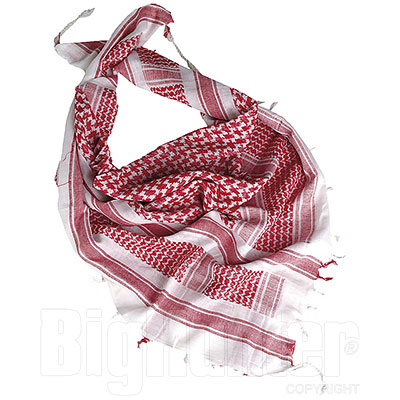 Sciarpa Shemagh White-Red