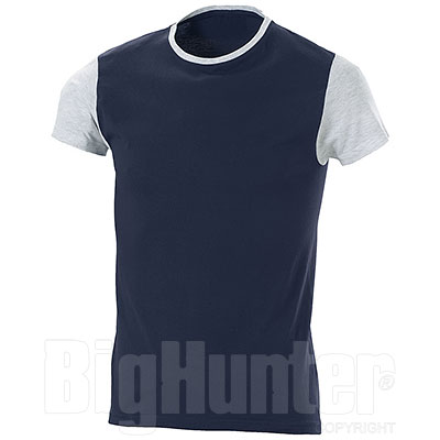 T-Shirt uomo Lagos Bicolor Navy Grey Mélange
