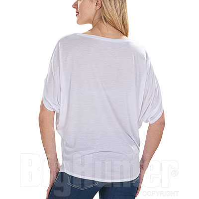 T-Shirt Lady Flowy Circle Top White