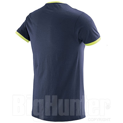 T-Shirt uomo Trendy Navy-Yellow Fluo