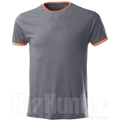 T-Shirt uomo Trendy Cool Grey-Orange Fluo