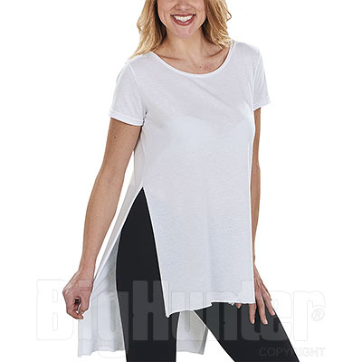 T-Shirt Donna Back Longer White