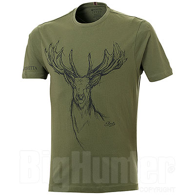 T-Shirt Beretta Deer Green Sage