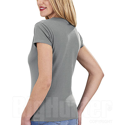 T-Shirt Donna Miami Beach Cotton Light Grey