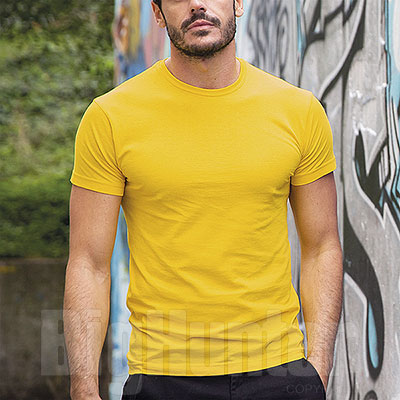 T-Shirt uomo Miami Cotton Yellow