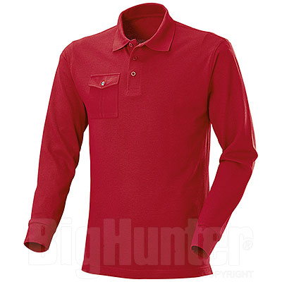Polo piquet M/L One Pocket Red