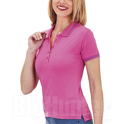 Polo Donna Pink-Violet Jersey