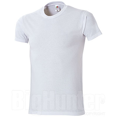 T-Shirt Fruit of the Loom White Taglie Forti