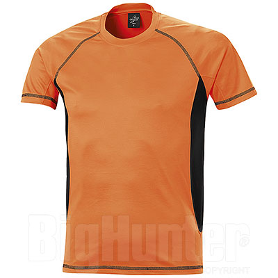T-Shirt uomo Sport Dry Skin Orange Black