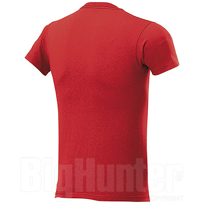 T-Shirt Fruit of the Loom Collo "V" Red