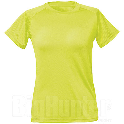 T-Shirt Donna Sport Dry Fit Yellow Fluo