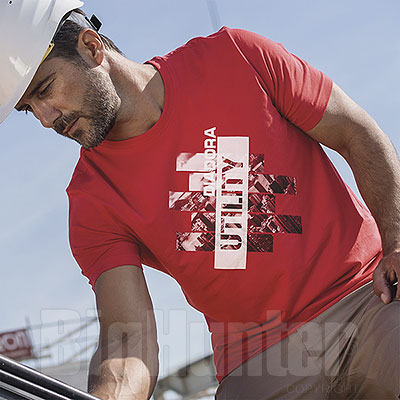 T-Shirt Diadora Utility Graphic Organic Red