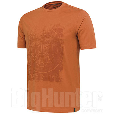 T-Shirt Beretta Logo Apricot Orange