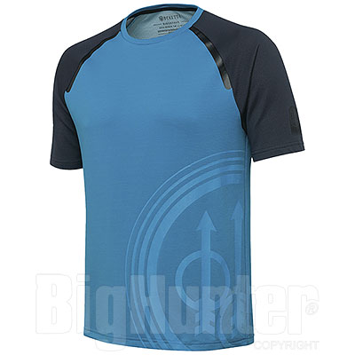 T-Shirt Beretta Roundneck Logo Blu Excell 