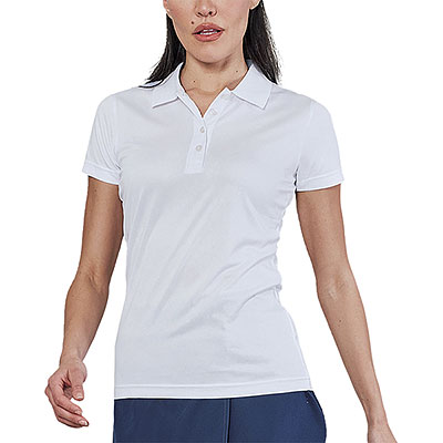 Polo Donna Easy Dry Saint Tropez White