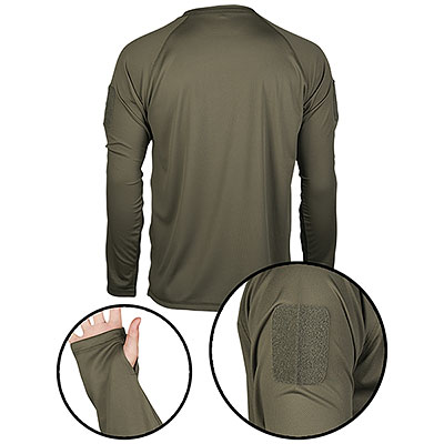 T-Shirt Tactical Quick Dry OD Army Green M/L