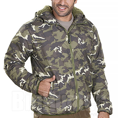 Giacca con cappuccio Bergen Camouflage Green