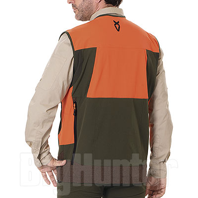 Gilet Stretch Blatex Active Hunter Green-Orange con Cacciatora