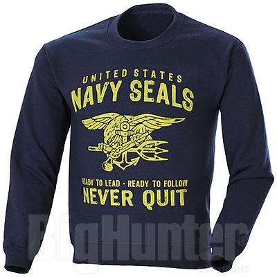 Felpa Girocollo Navy Seals Blu