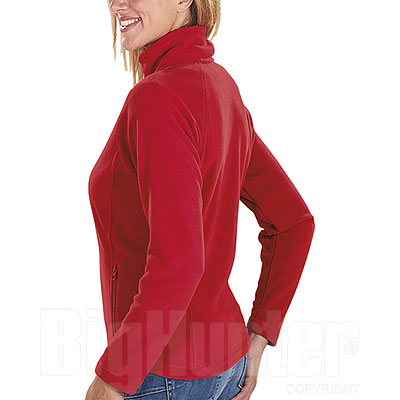 Pile Donna Full Zip Kelly Red 