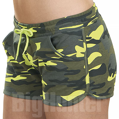 Short Pant Donna Trendy Camouflage Fluo