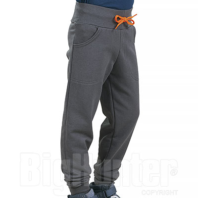 Pantaloni Bambino Grey Orange Fluo
