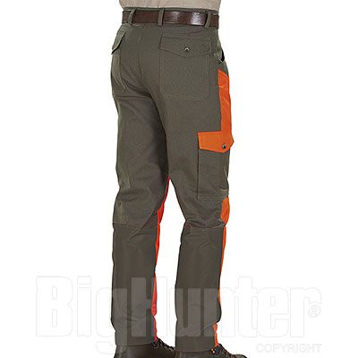Pantaloni caccia Kalibro Tracker Green Orange Canvas e Cordura