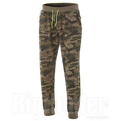 Pantaloni in Felpa Camouflage Green Grammatura 280 g/m²