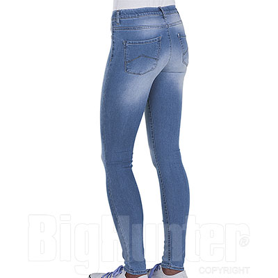 Leggings-Jeans Carrera Donna Super Stretch Light Blu